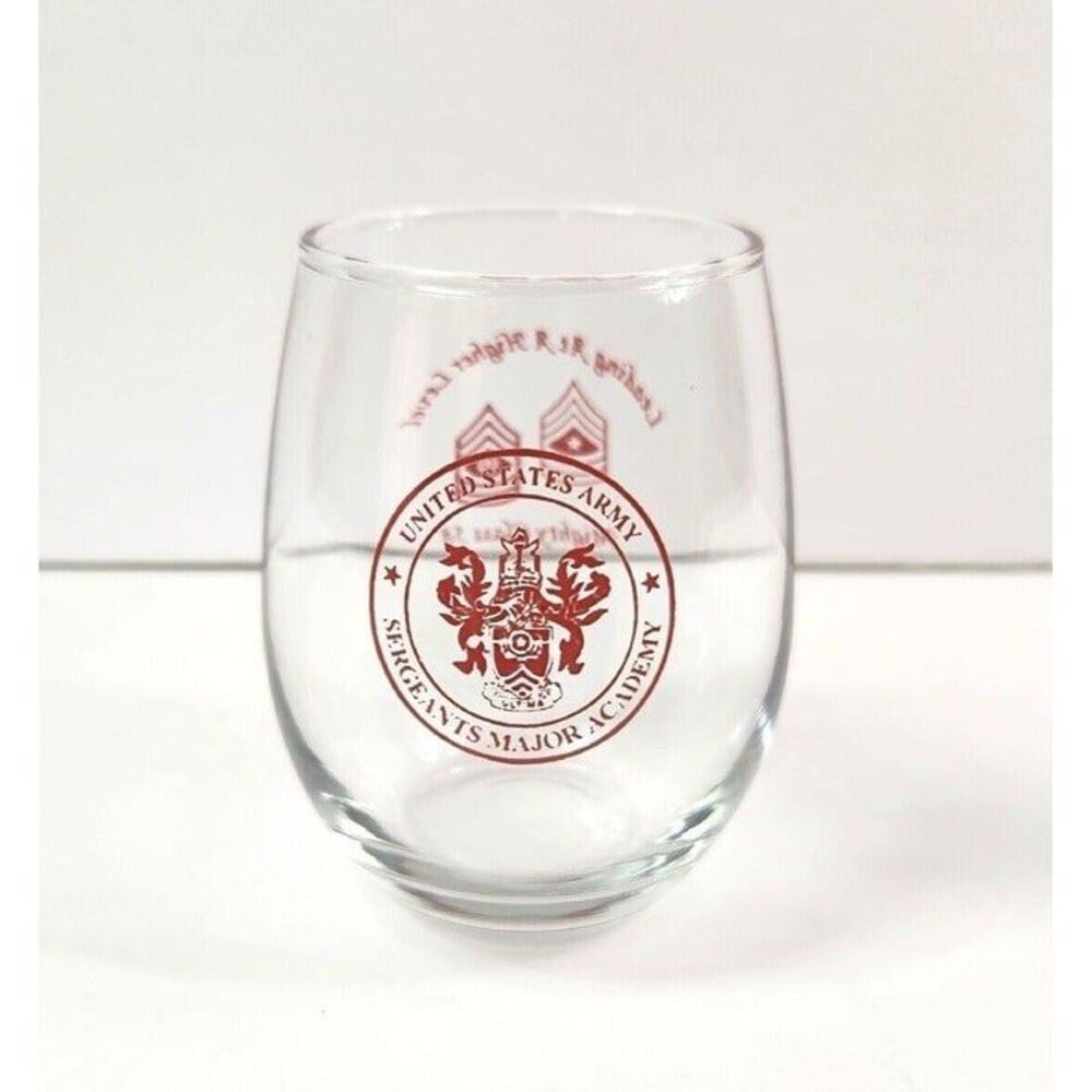 US Army Sergeant Majors Academy  "Mighty Class 58" Glass Cup